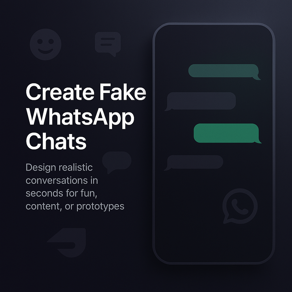 WhatsApp FakeChat Application Preview